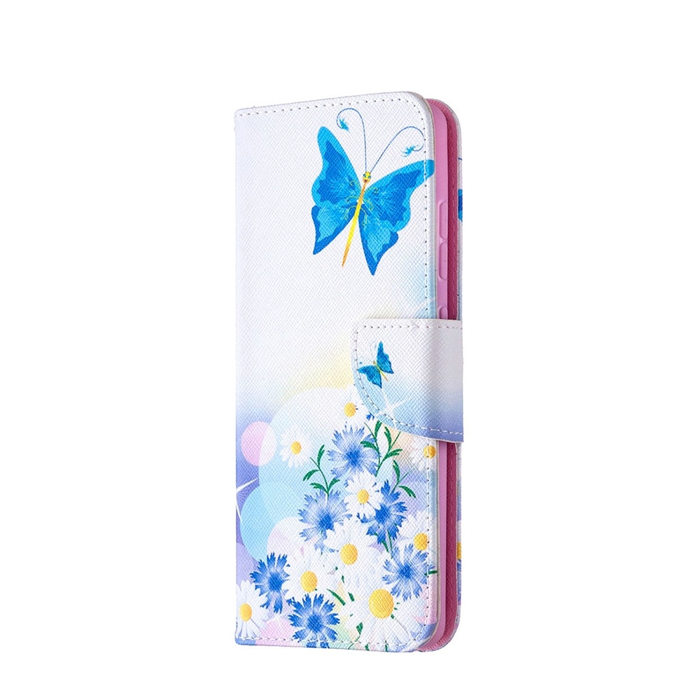 Image of Samsung Galaxy S20 FE / S20 FE 5G Leder Tasche mit Kartenfächern - Schmetterlinge bei Apfelkiste.ch