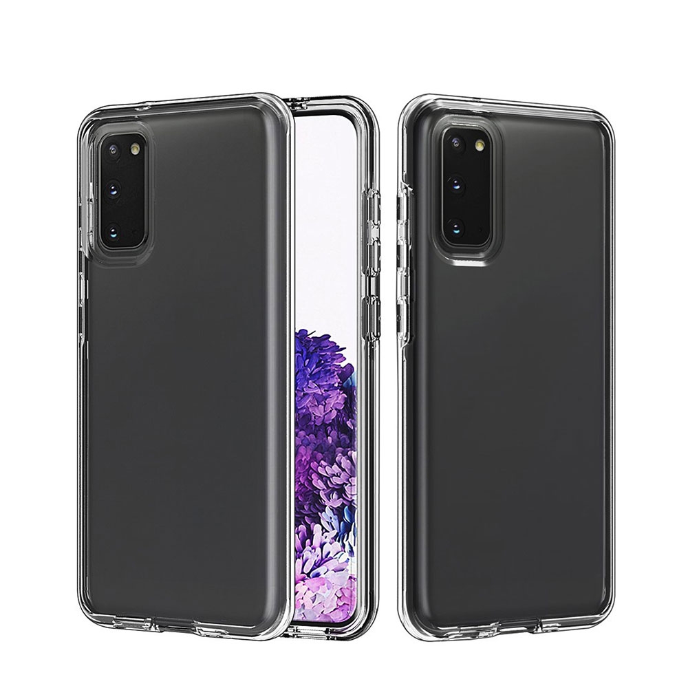 Image of Samsung Galaxy S20 / S20 5G Hybrid 2in1 Hülle TPU Bumper + Acryl Rückseite - Transparent bei Apfelkiste.ch