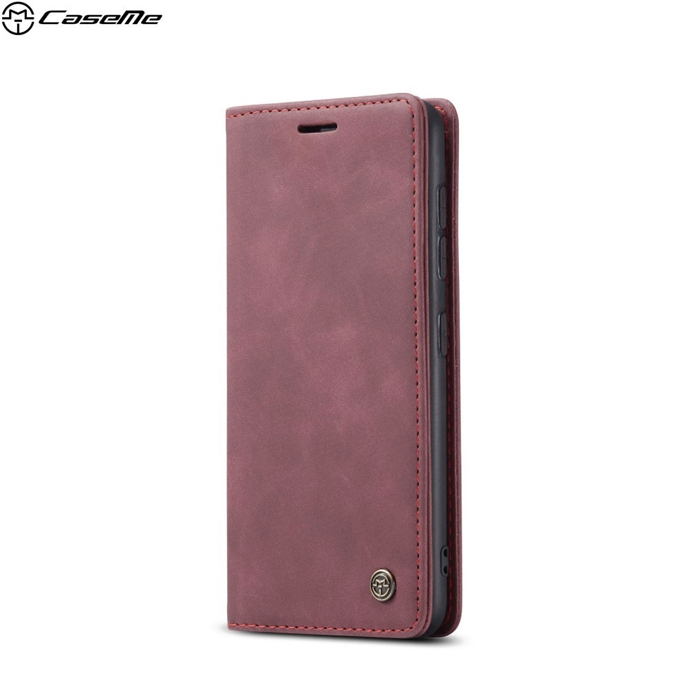 Samsung Galaxy S20+ Plus / S20+ Plus 5G Leder Tasche Flip Wallet Etui mit Kartenfächern - Rot
