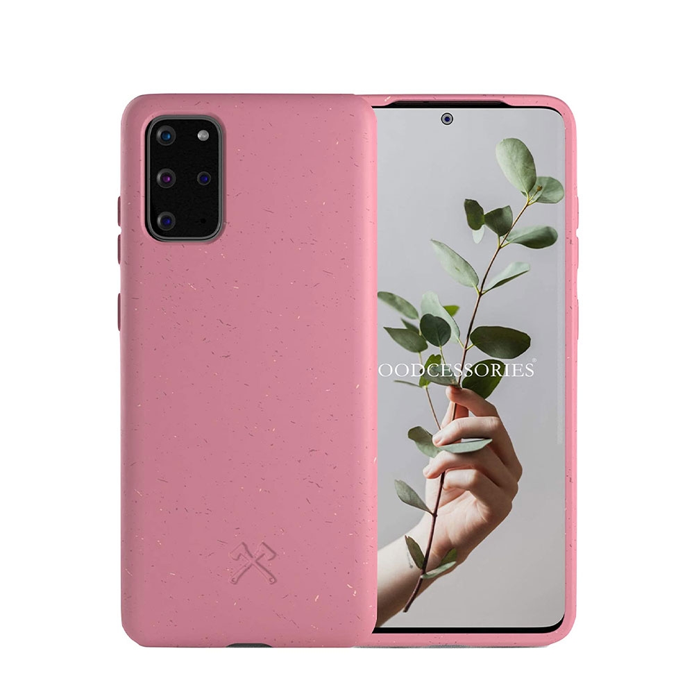 Image of Woodcessories - Samsung Galaxy S20+ Plus / S20+ Plus 5G BioCase Antimikrobielle Schutzhülle Vegan Biologisch Abbaubar (ECO397) - Coral Pink bei Apfelkiste.ch