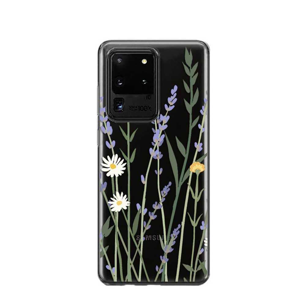 Image of Apfelkiste © - Samsung Galaxy S20 Ultra / S20 Ultra 5G Gummi Case Hülle Ultra Thin Blumenwiese - Transparent bei Apfelkiste.ch