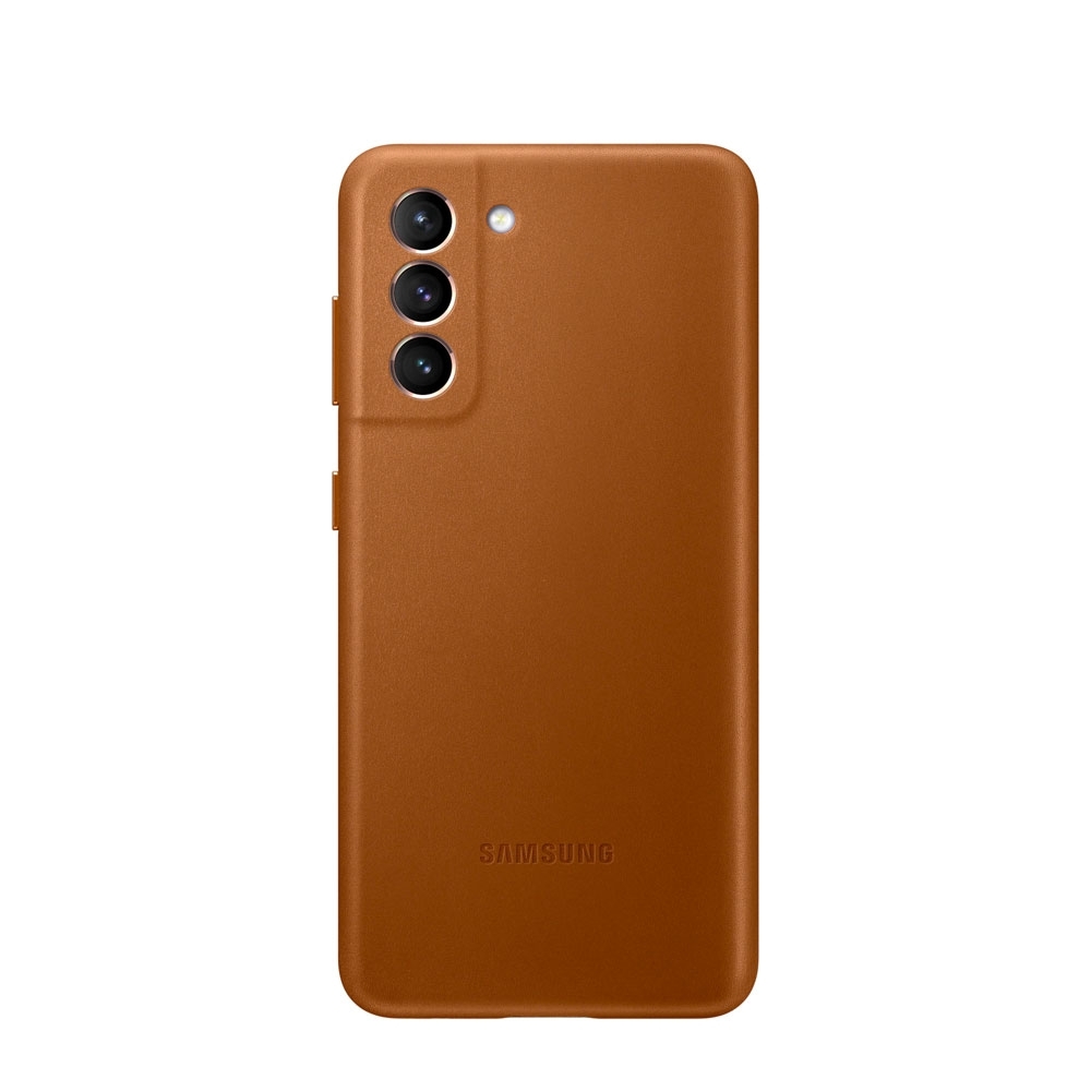 Image of Samsung - Galaxy S21+ Plus 5G Echtleder Cover Hardcase Hülle (EF-VG996LAEGWW) - Braun bei Apfelkiste.ch