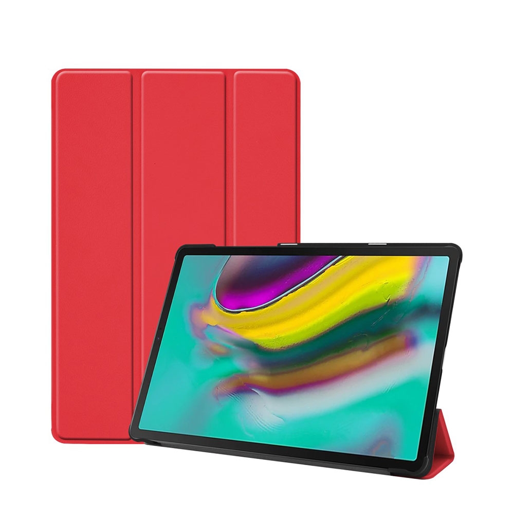 Image of Samsung Galaxy Tab S5e 10.5" Leder Tasche Smart Cover Hülle - Rot bei Apfelkiste.ch