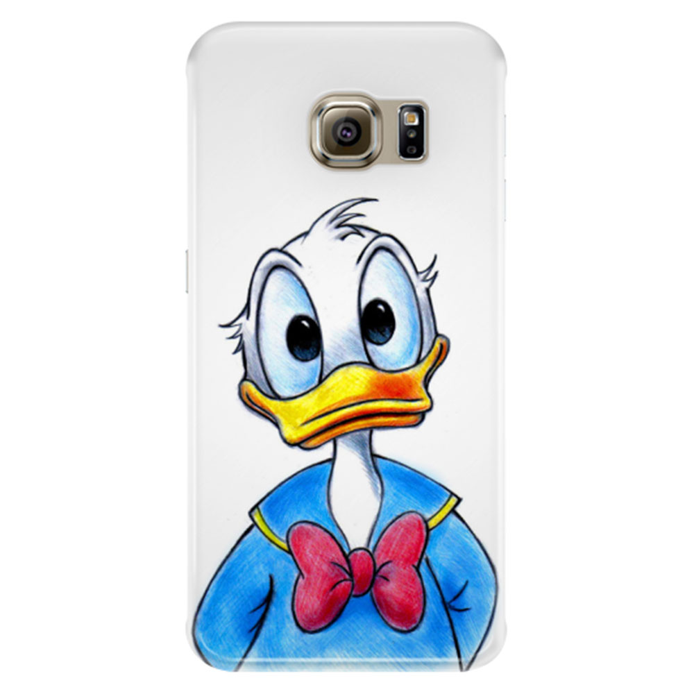 Samsung Galaxy S6 Edge Hardcase Hülle Donald Duck - Weiss