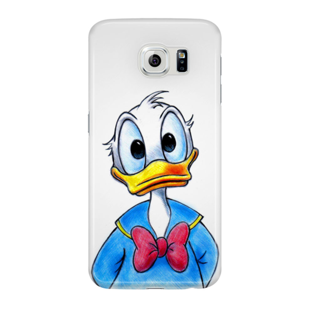 Samsung Galaxy S6 Hardcase Hülle Donald Duck - Weiss