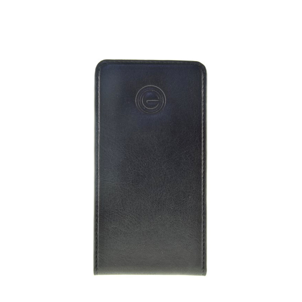Image of Mike Galeli - Samsung Galaxy S6 Flip Cover Echtleder Tasche Vertikal Hand Made (G-SG6FLIP-01) - Schwarz bei Apfelkiste.ch