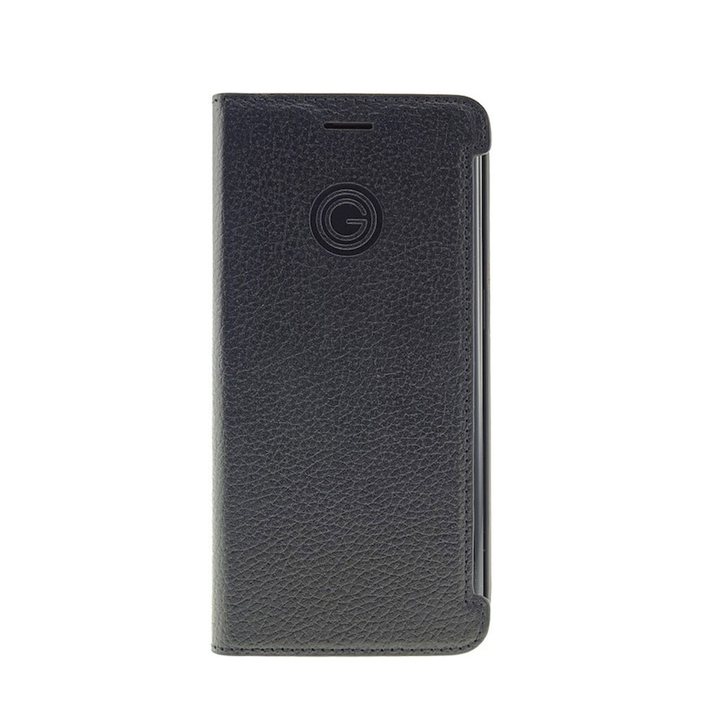 Image of Mike Galeli - Samsung Galaxy S7 Edge Echtleder Book Case Tasche Flip Cover Hand Made (MARCS7P-01) - Schwarz bei Apfelkiste.ch