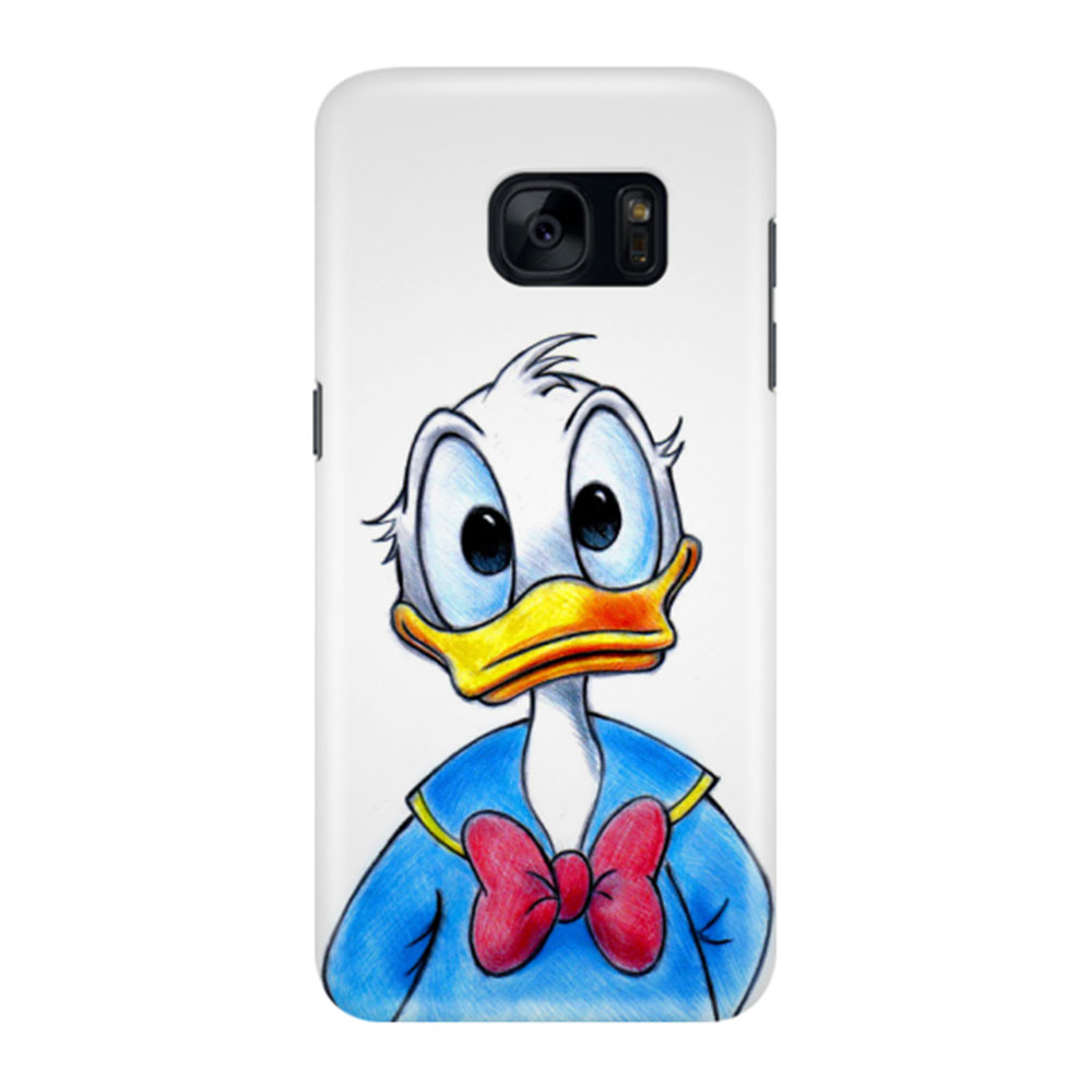 Samsung Galaxy S7 Hardcase Hülle Donald Duck - Weiss