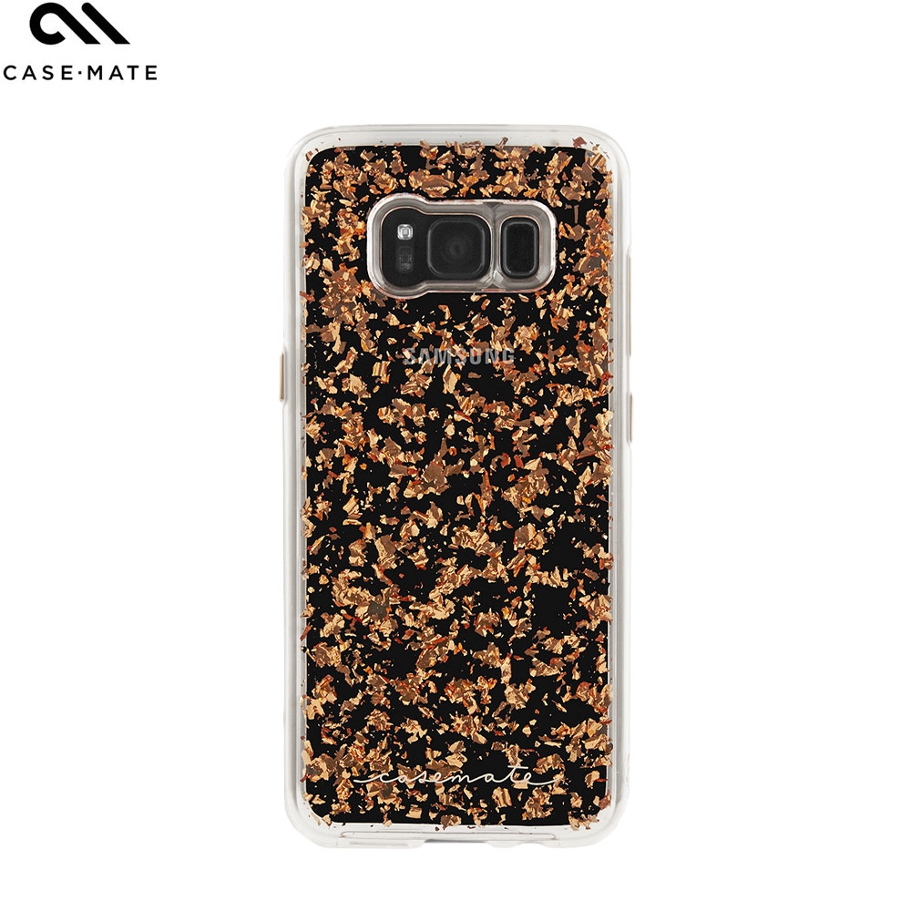 Samsung Galaxy S8 Karat Schutzhülle 24Kt Blattgold (CM035474) - Transparent / Roségold