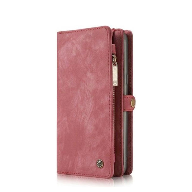 Image of Caseme - Samsung Galaxy S8 3in1 Echtleder Tasche + Magnet Hardcase Karten Etui - Rot bei Apfelkiste.ch