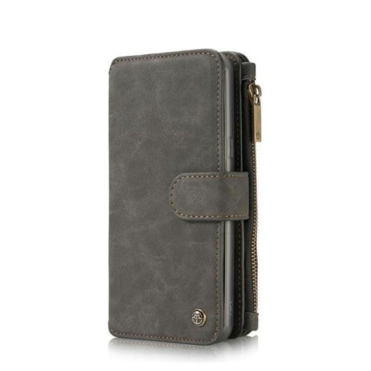 Image of Caseme - Samsung Galaxy S8 3in1 Echtleder Tasche + Magnet Hardcase und Karten Etui (Vertikal Ausklappbar) - Schwarz bei Apfelkiste.ch