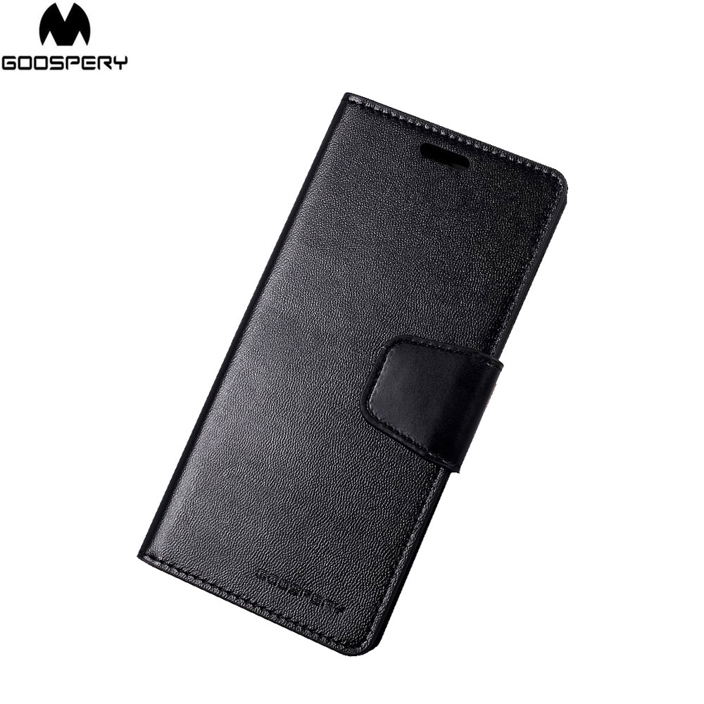 Mercury Goospery - Samsung Galaxy S8 Leder Tasche Karten Etui Sonata Diary - Schwarz