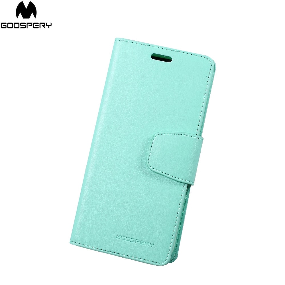 Mercury Goospery - Samsung Galaxy S8 Leder Tasche Karten Etui Sonata Diary - Türkis