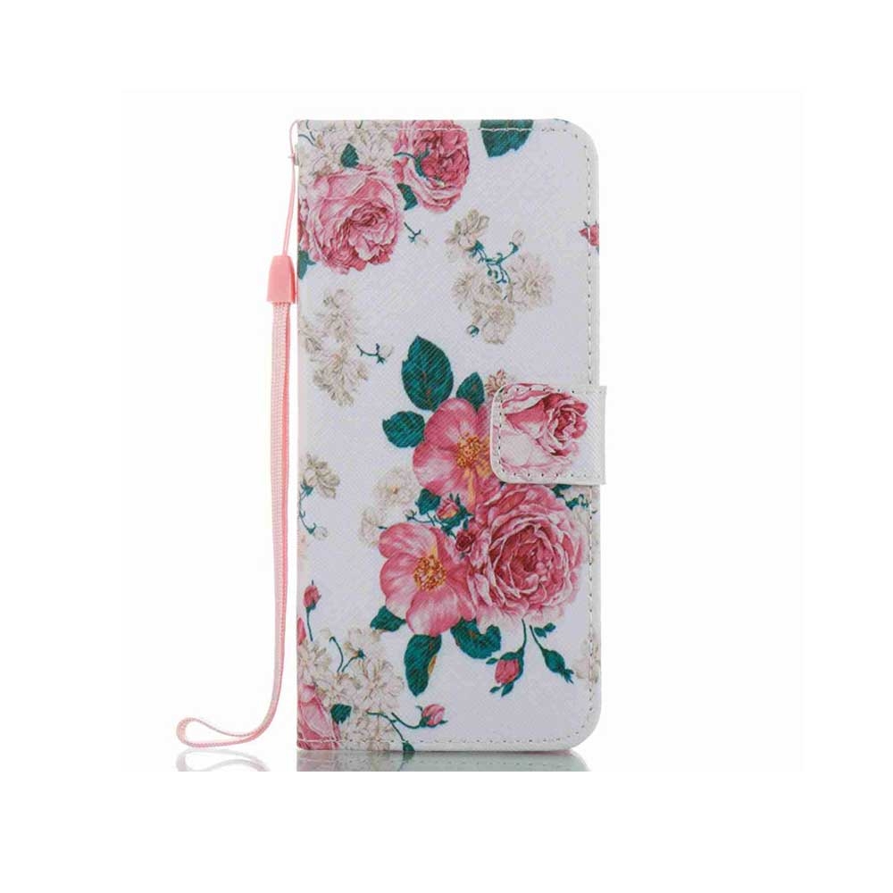Samsung Galaxy S8 Leder Tasche Portemonnaie - Rosenstrauss