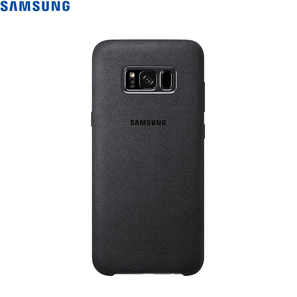 Image of Samsung - Galaxy S8+ Plus Alcantara Cover Hülle (EF-XG955ASEGWW) - Schwarz bei Apfelkiste.ch