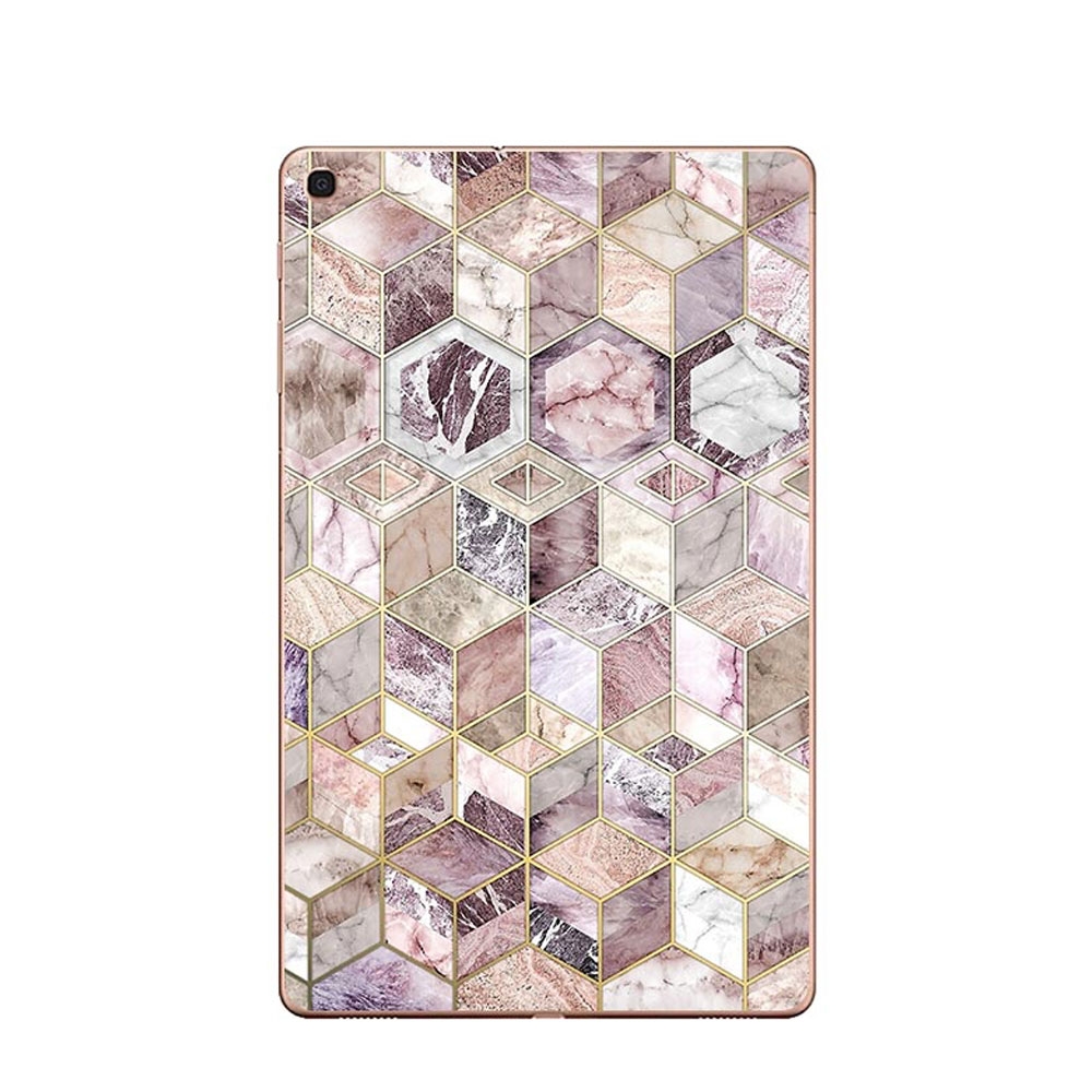 Image of Apfelkiste © - Samsung Galaxy Tab A 10.1 (2019) Gummi Case Hülle Ultra Thin Mosaik - Rosa bei Apfelkiste.ch