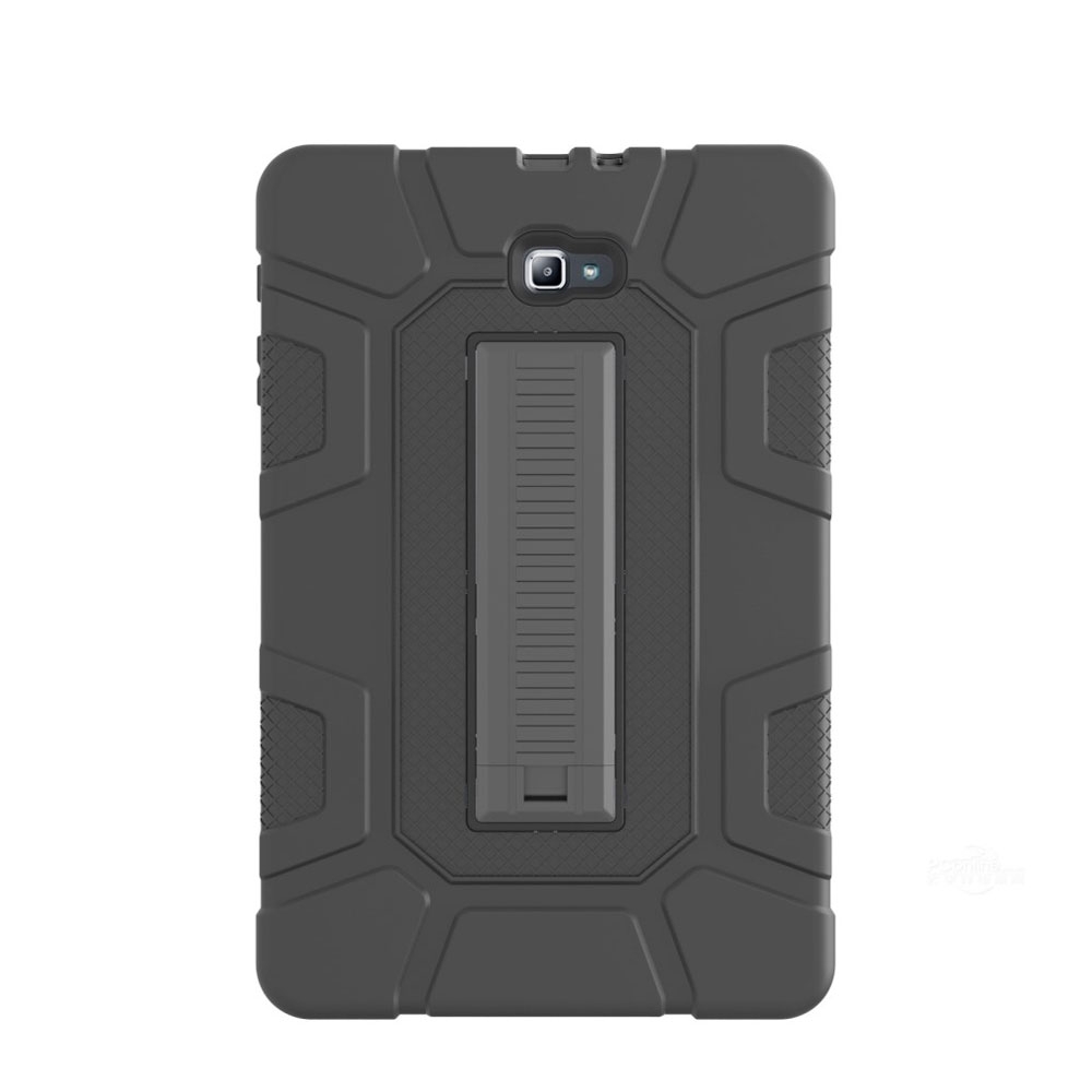 Image of Samsung Galaxy Tab A 10.1 (2016) Outdoor Hybrid Hardcase Hülle mit Aufsteller - Schwarz bei Apfelkiste.ch