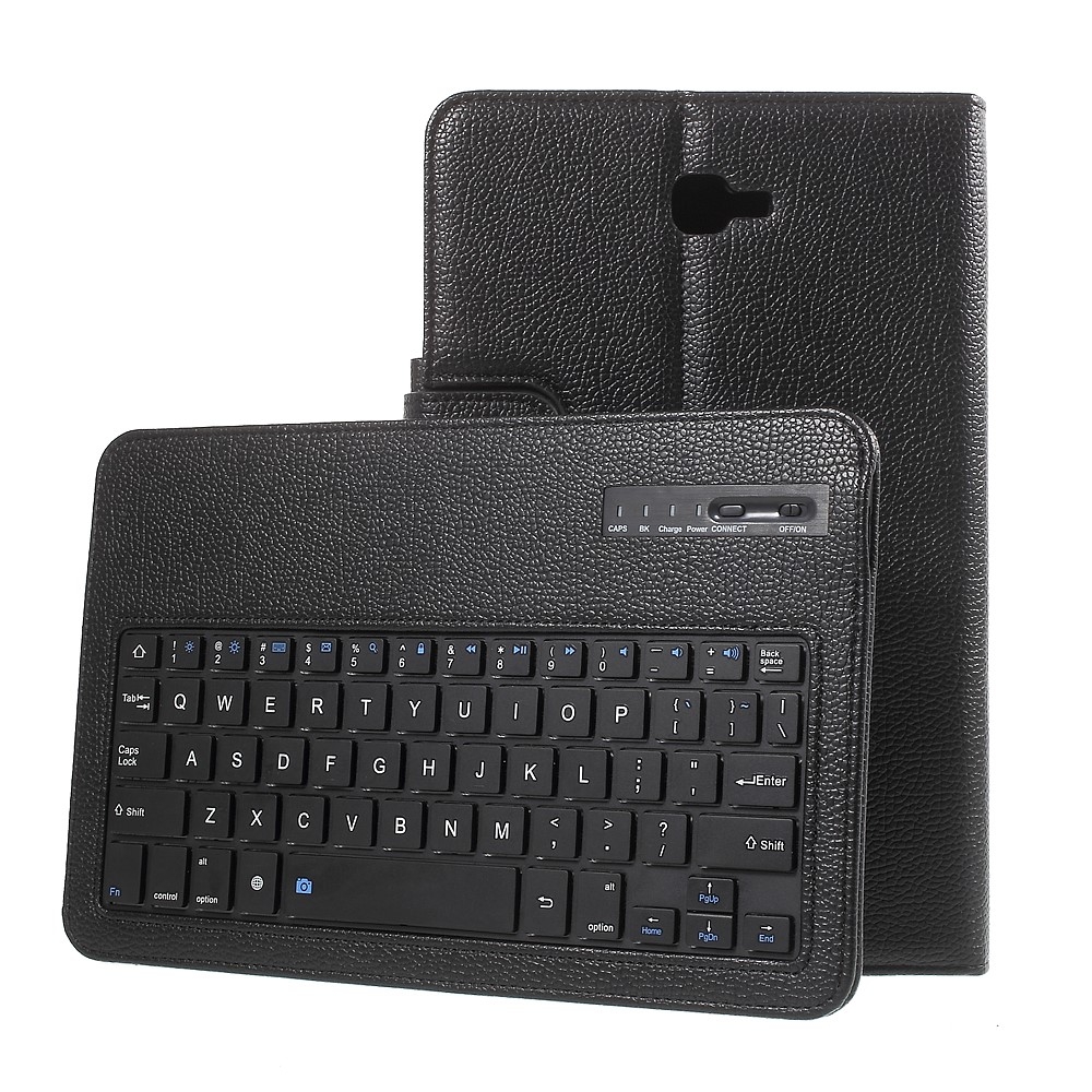 Samsung Galaxy Tab A 10.1 (2016) Leder Tasche mit Bluetooth Tastatur - Schwarz