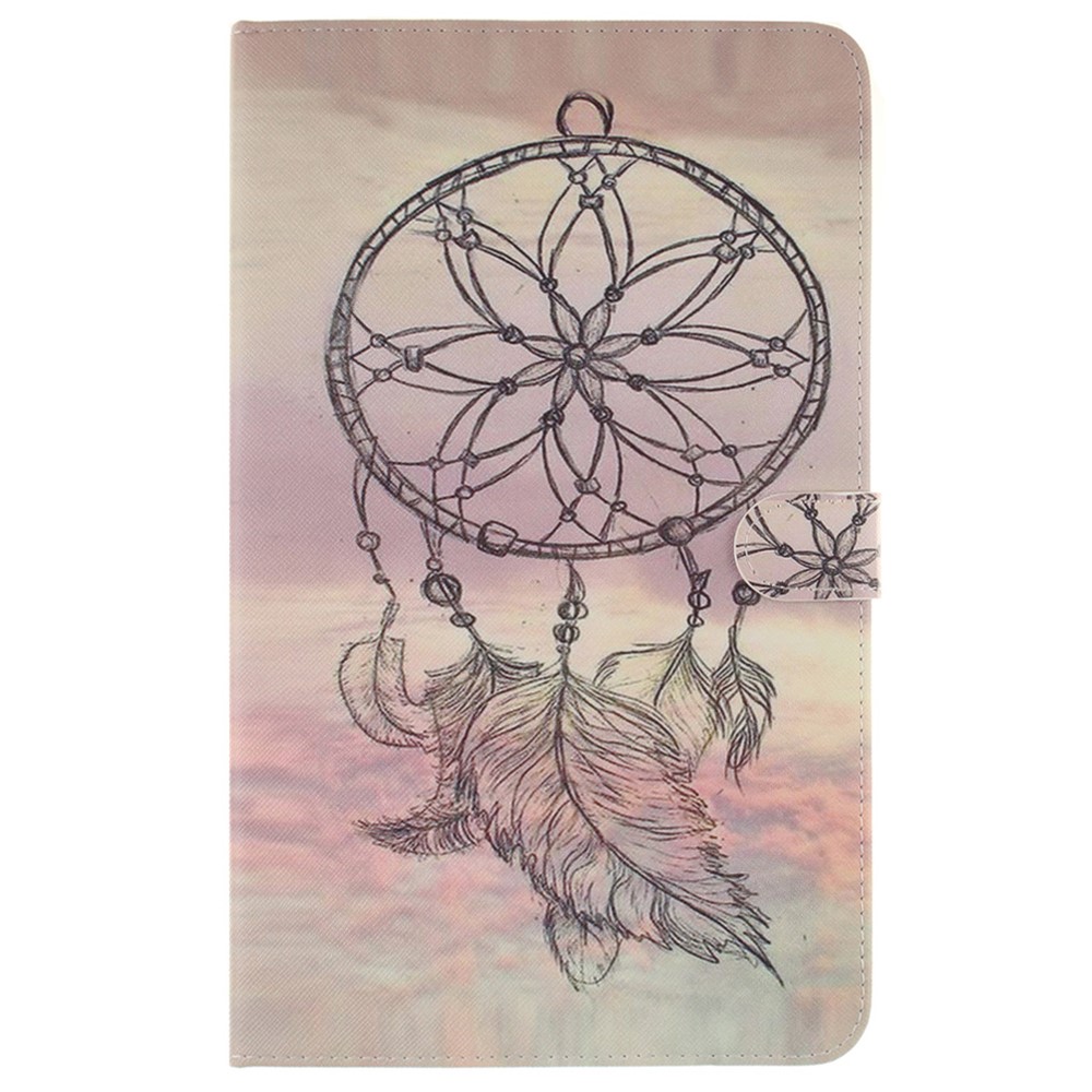 Image of Samsung Galaxy Tab A 10.1 (2016) Leder Tasche mit Kartenfächern - Dreamcatcher bei Apfelkiste.ch