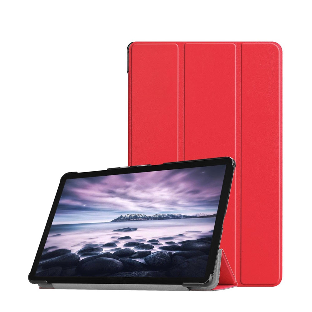 Samsung Galaxy Tab A 10.5 Leder Tasche Smart Cover Schutzhülle - Rot