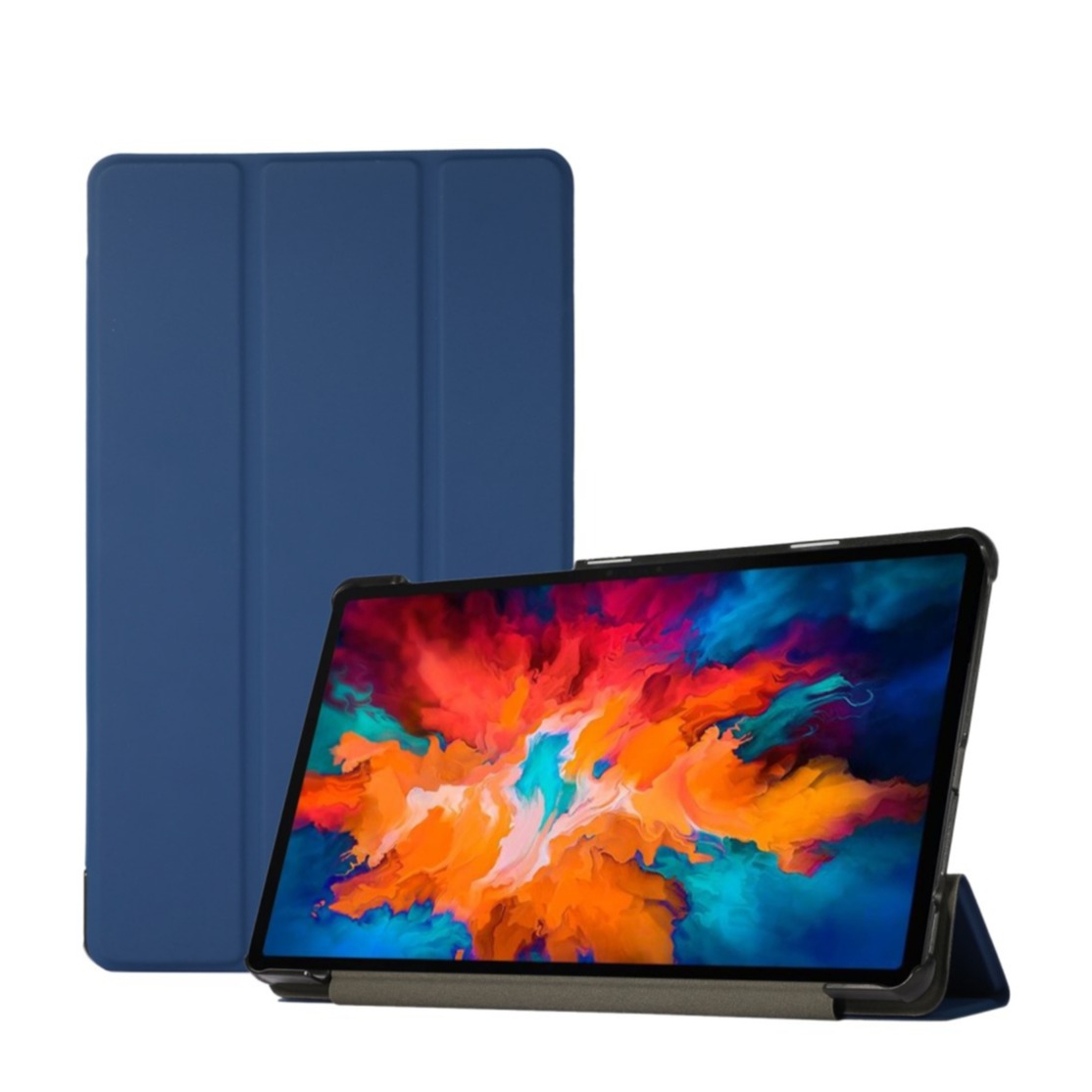 Image of Samsung Galaxy Tab A7 Lite Flipcase Smart Cover Hülle S Ledertasche + Aufstellfunktion - Dunkelblau bei Apfelkiste.ch