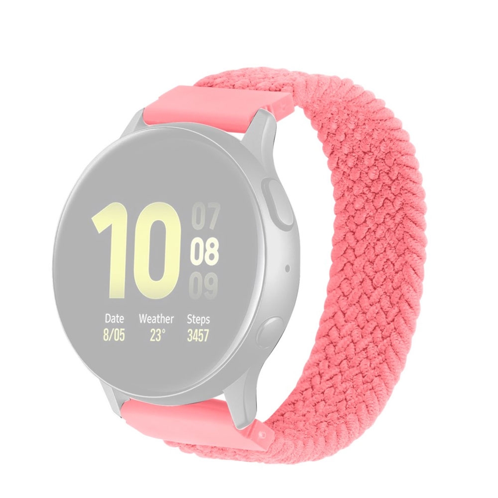 Image of Samsung Galaxy Watch 3 (41mm) Elastisches Geflochtenes Nylon Gummi Armband (Gelenkumfang 197 - 222mm) - Rosa bei Apfelkiste.ch