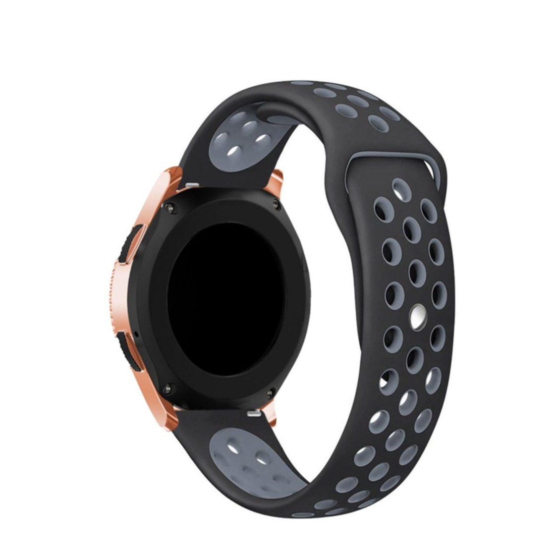 Image of Samsung Galaxy Watch 4 (40 mm / 44 mm) Silikon Armband Dual Color - Schwarz / Grau bei Apfelkiste.ch