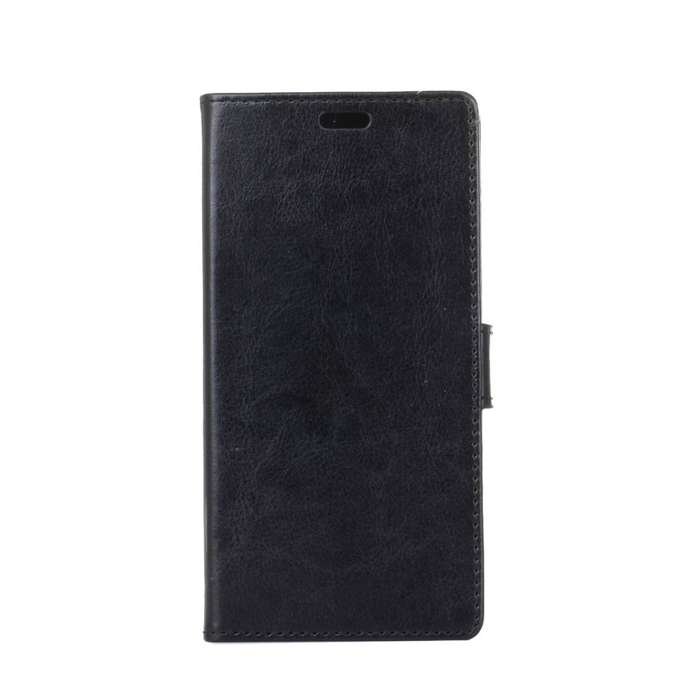 Image of Samsung Galaxy Xcover 4S / Xcover 4 Leder Tasche Kartenfach Smart Magnetverschluss - Schwarz bei Apfelkiste.ch