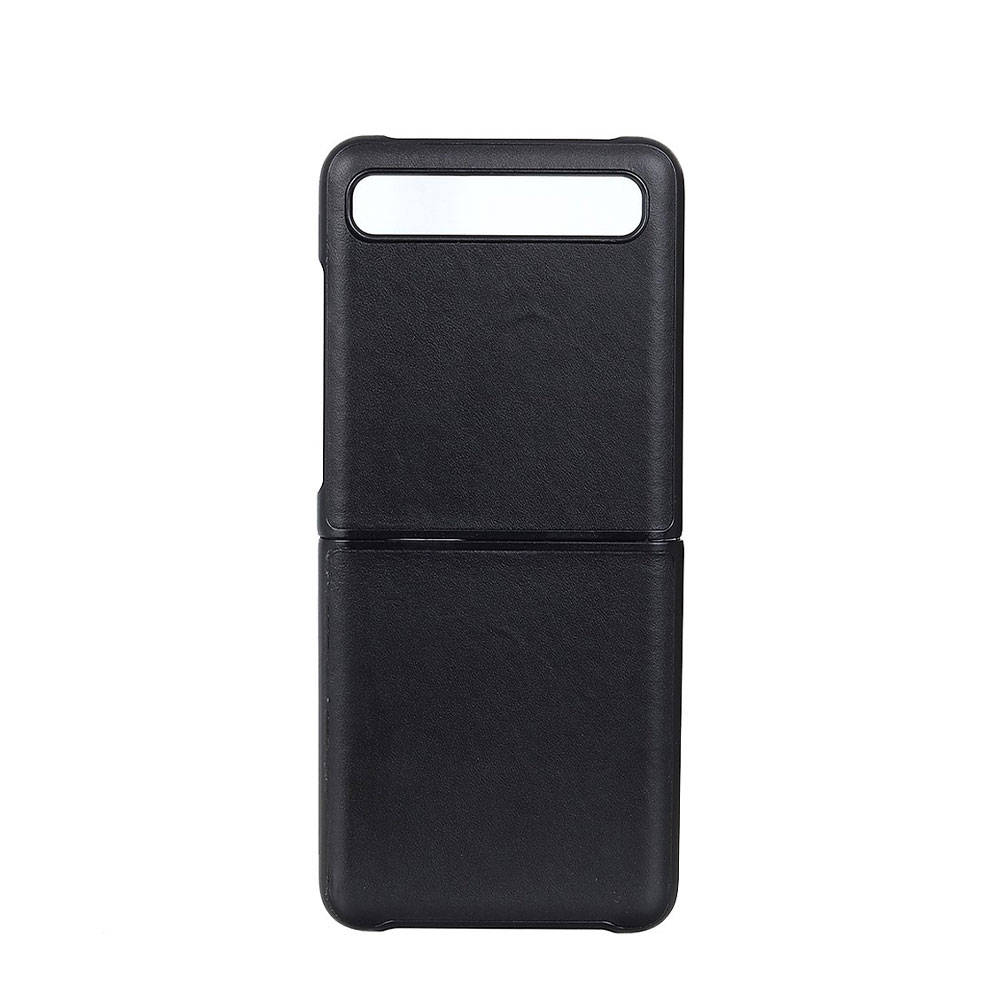 Image of Samsung Galaxy Z Flip 5G / Z Flip Echtleder Hardcase Hülle - Schwarz bei Apfelkiste.ch