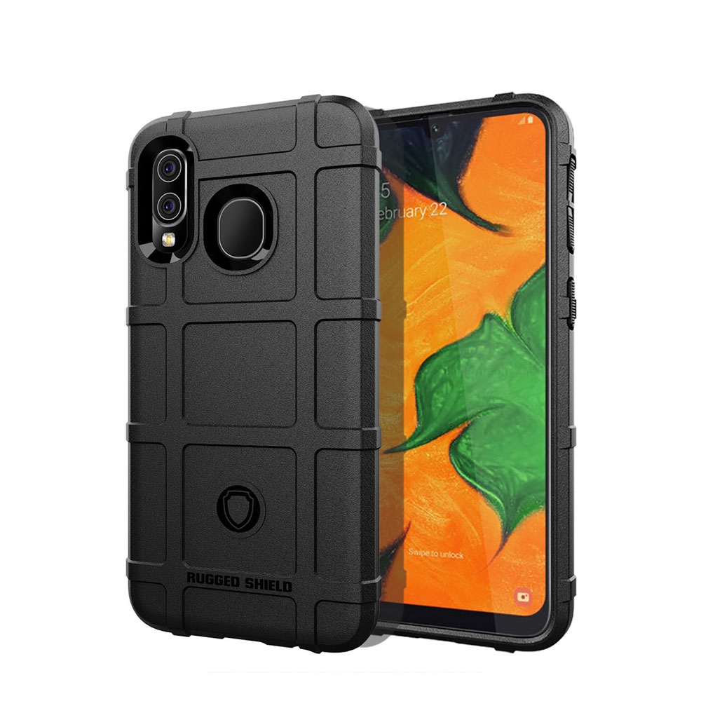 Image of Samsung Galaxy A40 Outdoor Gummi Schutzhülle Anti-Shock - Schwarz bei Apfelkiste.ch