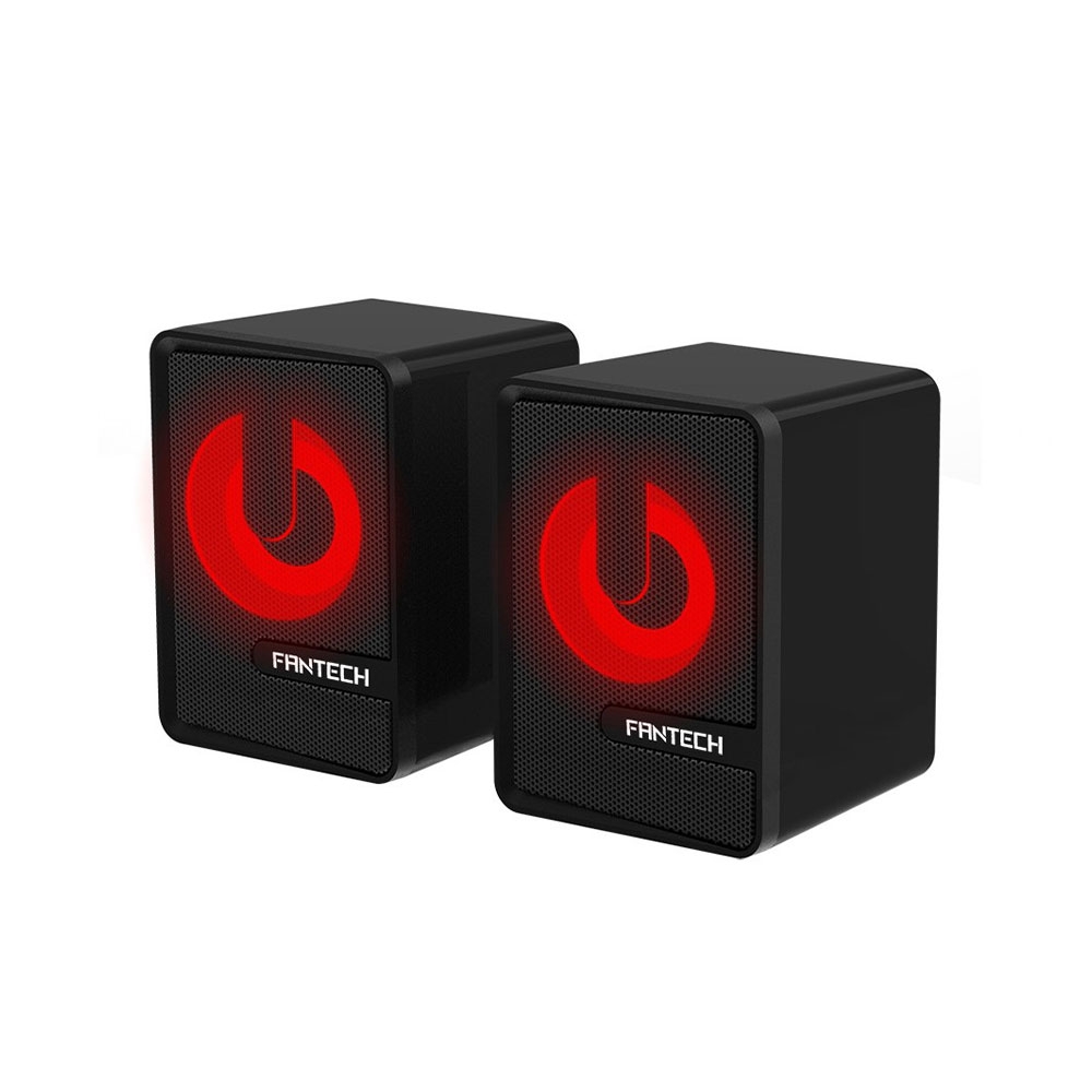 Image of Gaming Lautsprecher Speaker USB / 3.5mm AUX Anschluss RGB Farben - Schwarz bei Apfelkiste.ch