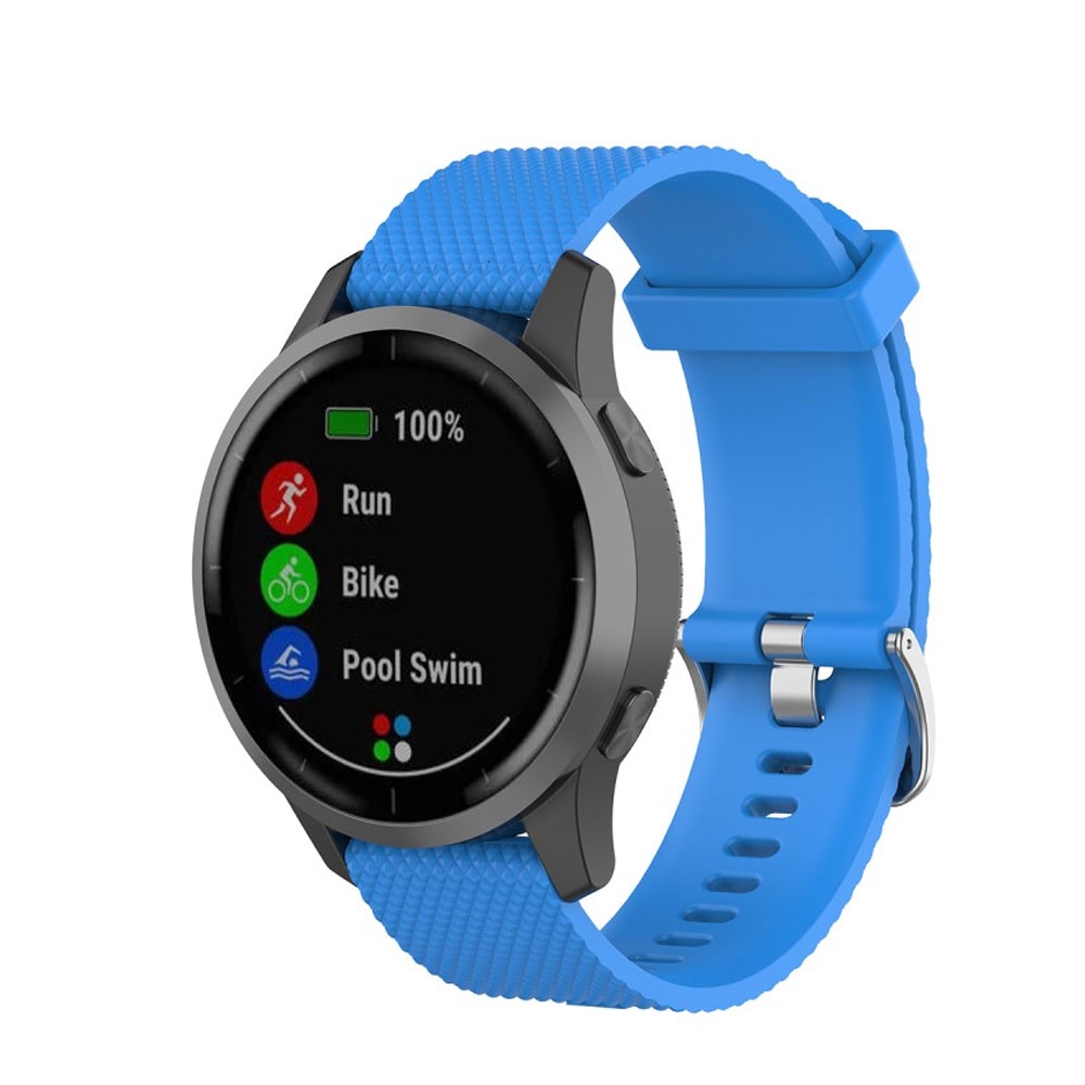 Image of (Gr. M) Garmin Vivoactive 4 Sport Silikon Armband (Gelenkumfang 166 - 253 mm) - Blau bei Apfelkiste.ch