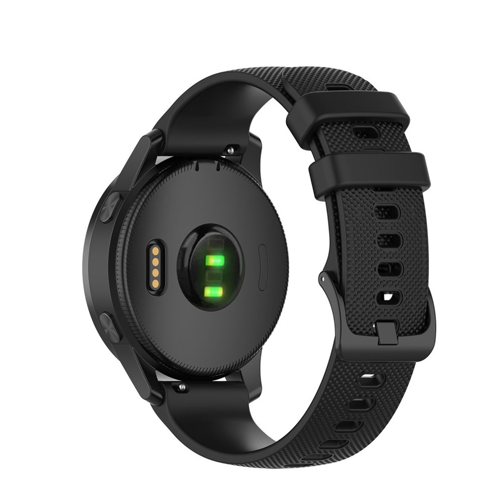 Image of Garmin Sport Silikon Armband One Color mit 22mm Stegbreite (Gelenkumfang: 155-235mm) - Schwarz bei Apfelkiste.ch