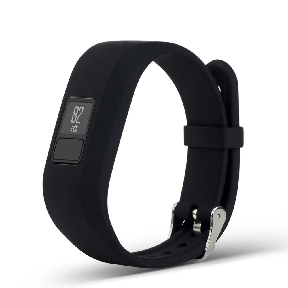 Image of (Gr. L) Garmin Vivofit 3 Ersatz Silikon Sport Armband (Gelenkumfang: 170-220mm) - Schwarz bei Apfelkiste.ch