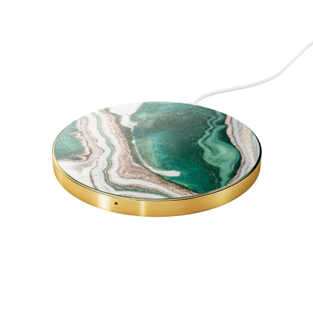 Image of iDeal of Sweden - Qi Induktionsladegerät Wireless Ladestation 10W (IDFQI-98) - Golden Jade Marble bei Apfelkiste.ch