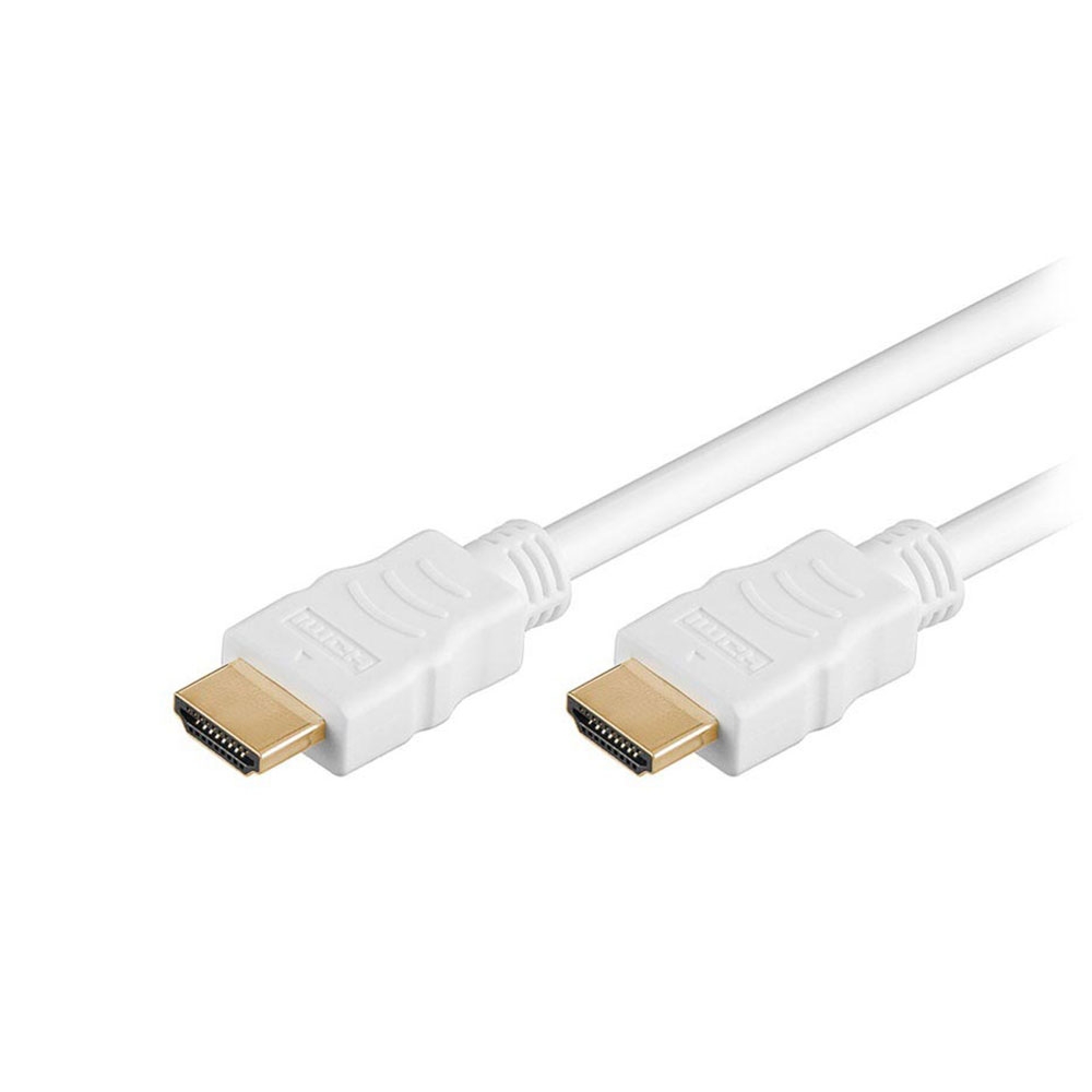 Image of Goobay - (10m) Highspeed 3D / 4K FullHD HDMI 1.4 Kabel mit Ethernet Audio/Video Verbindungskabel (31896) - Weiss bei Apfelkiste.ch