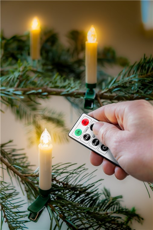 Goobay (20er Set) LED Weihnachtsbaum Kerzen Warmweiss
