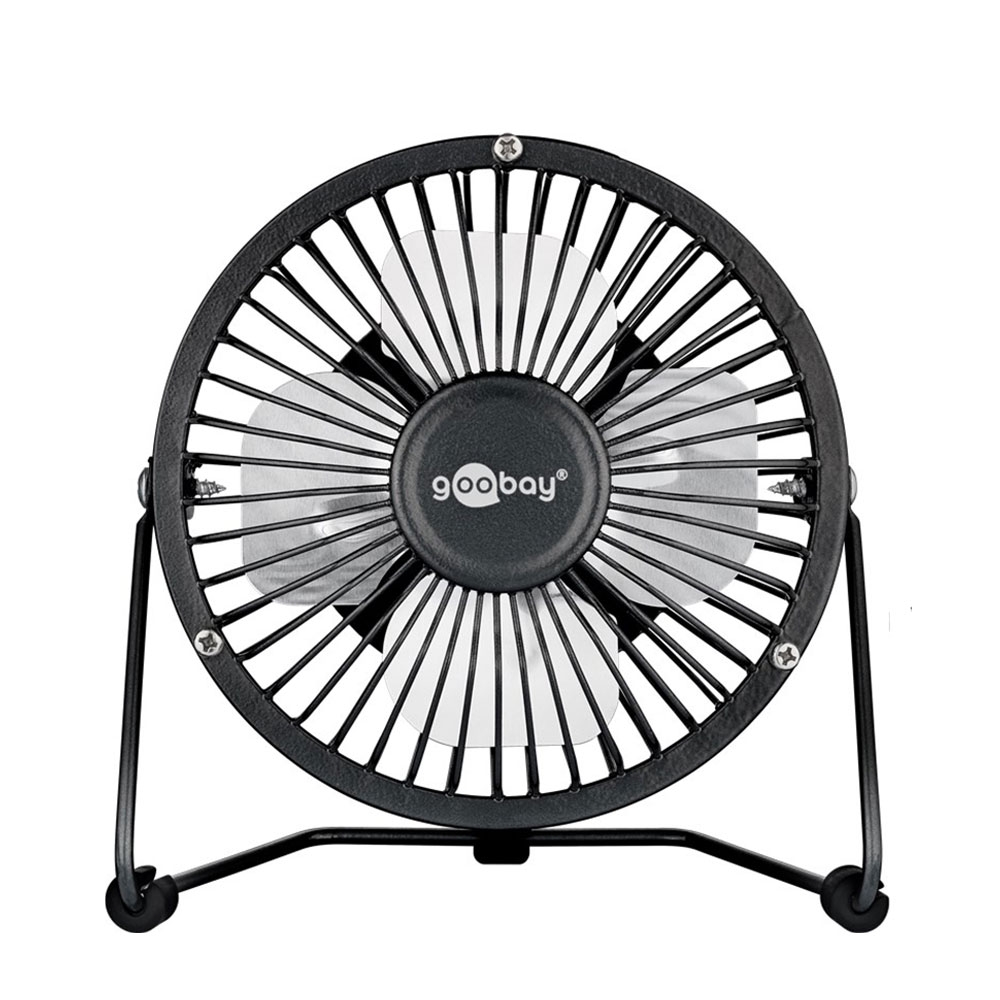 Image of Goobay - Desktop USB Ventilator Lüfter für den Schreibtisch (4") - Schwarz bei Apfelkiste.ch