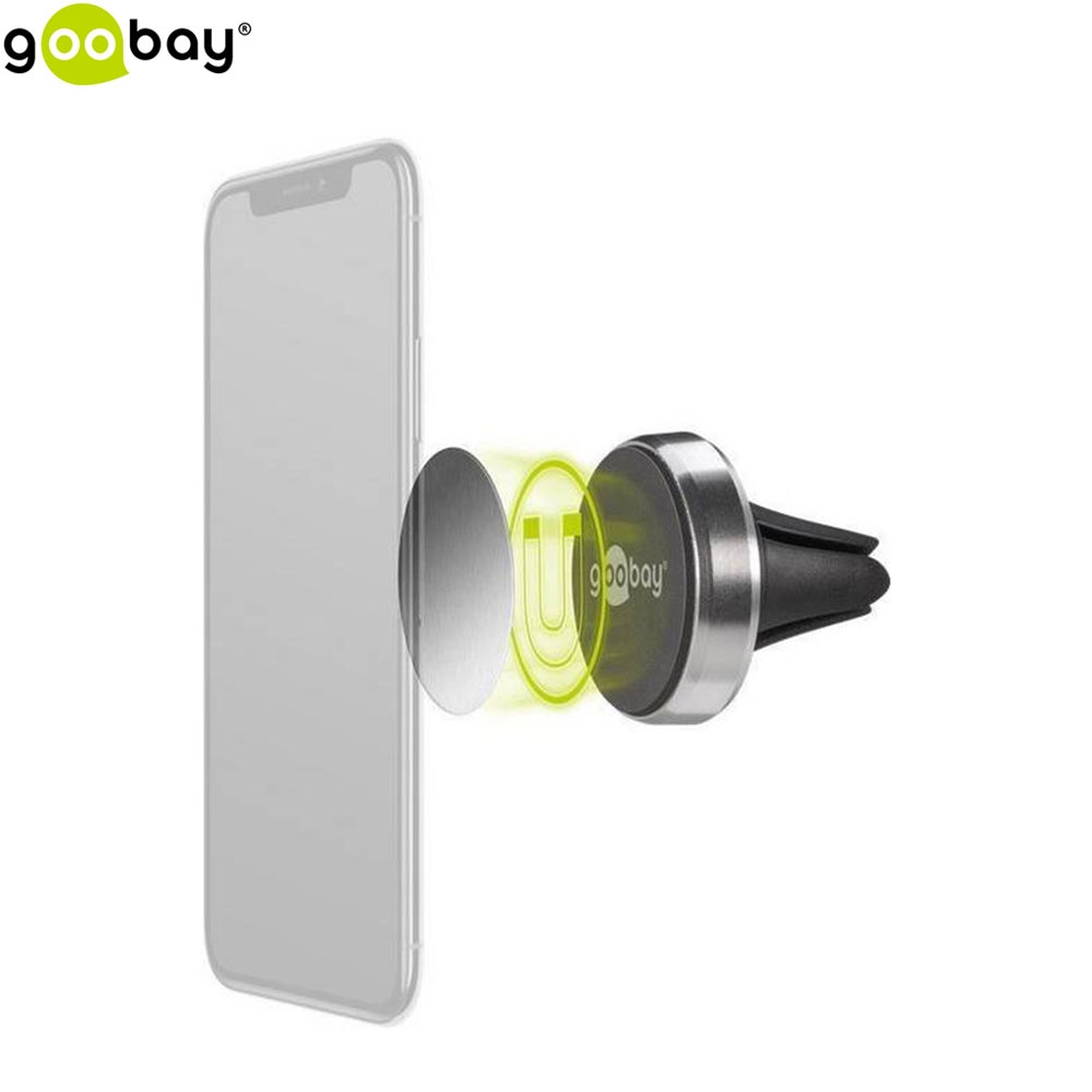 Universal Auto KFZ Magnet Halterung für Lüftungsgitter Air Frame (38685) - Schwarz / Silber