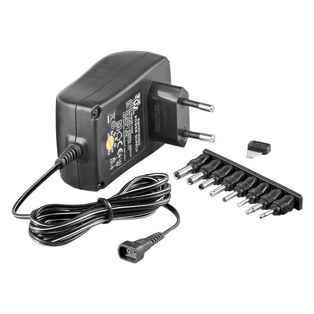 Image of Goobay - 27W Universal Netzteil AC/DC 3-12V inkl. 8 Adaptersteckern (2.25A) - Schwarz bei Apfelkiste.ch