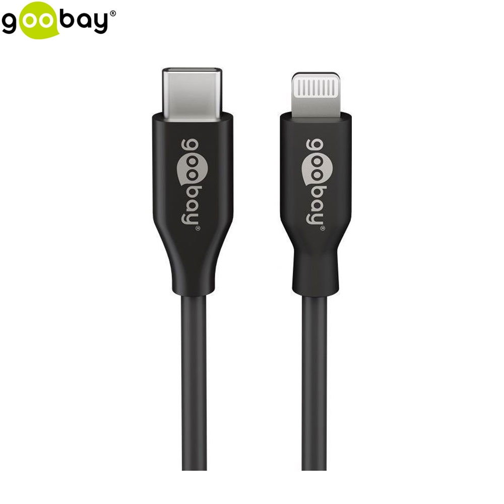 (2m) MFi Lightning auf USB C Daten Ladekabel - Schwarz