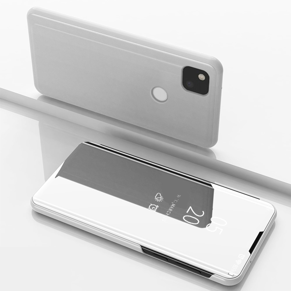 Image of Google Pixel 4a Clear View Cover Hülle - Silber bei Apfelkiste.ch
