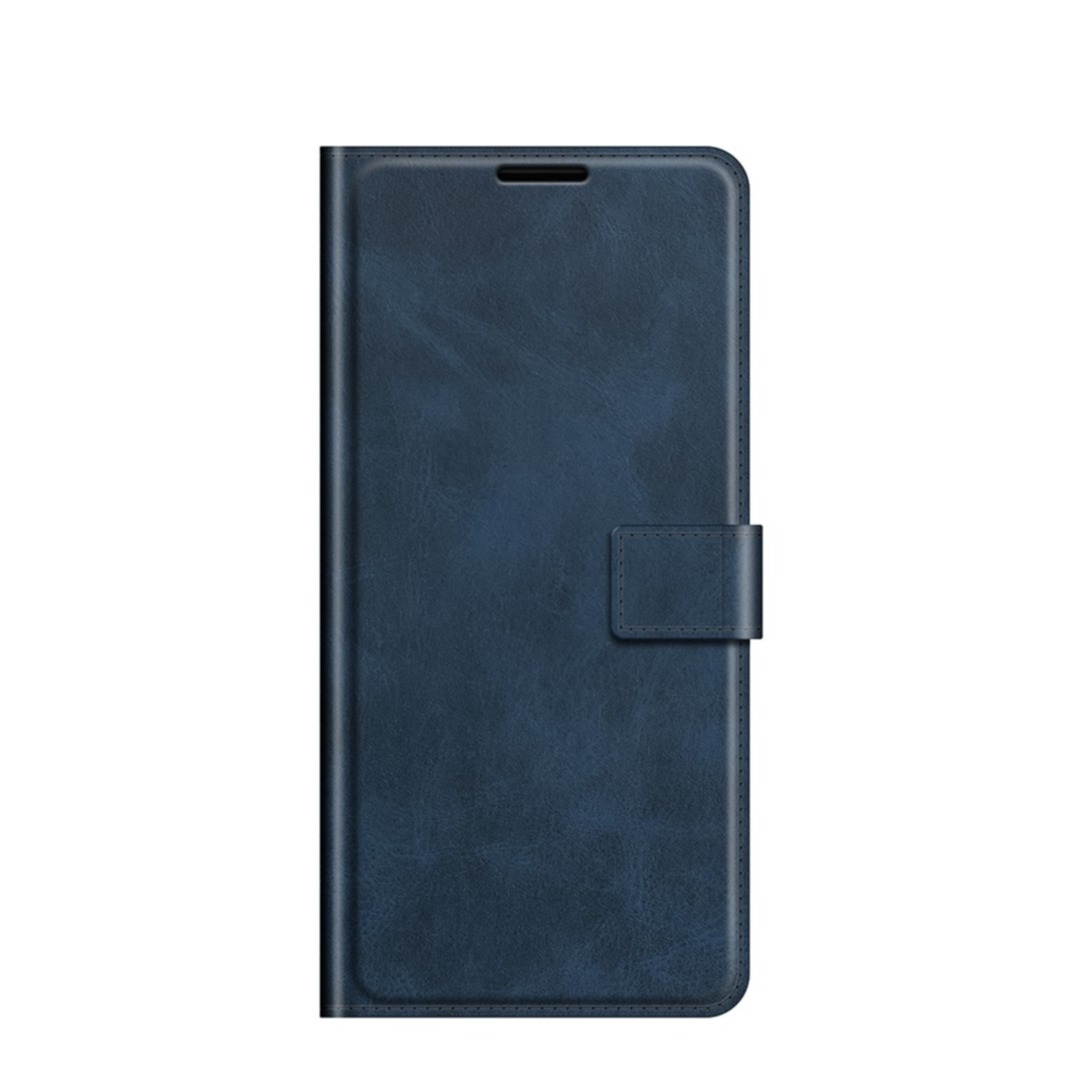 Image of Google Pixel 6 Vintage Leder Tasche Flip Cover Fashion Design - Dunkelblau bei Apfelkiste.ch