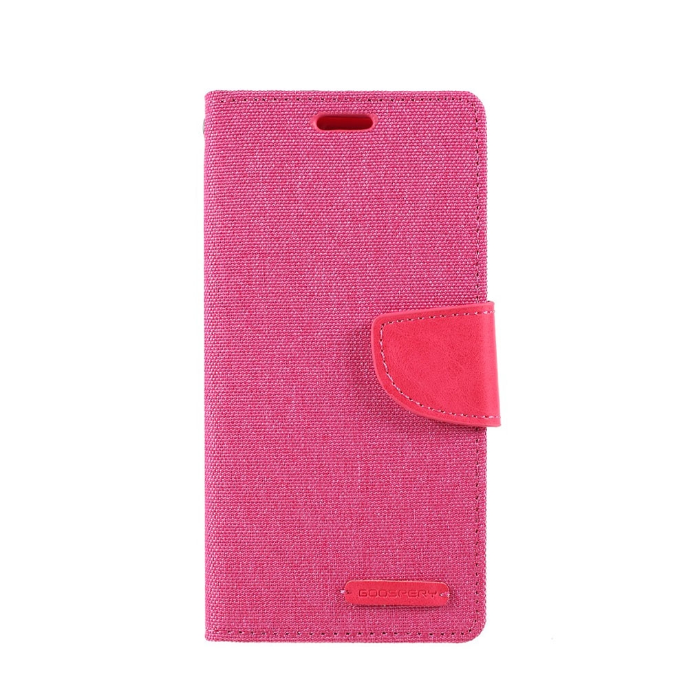 Image of Mercury Goospery - Samsung Galaxy A40 Stoff Tasche Karten Etui Canvas Diary - Pink bei Apfelkiste.ch