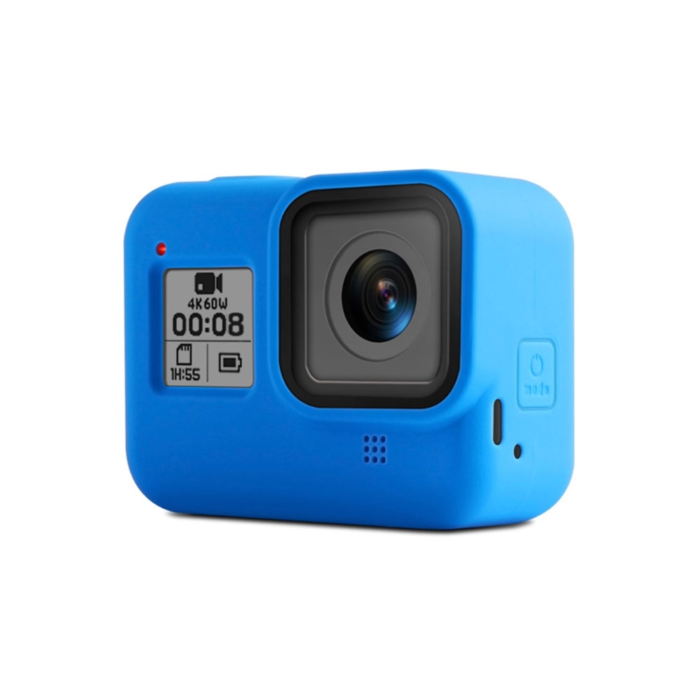 Image of GoPro Hero 8 Black Silikon Case Schutzhülle mit Handschlaufe - Blau bei Apfelkiste.ch
