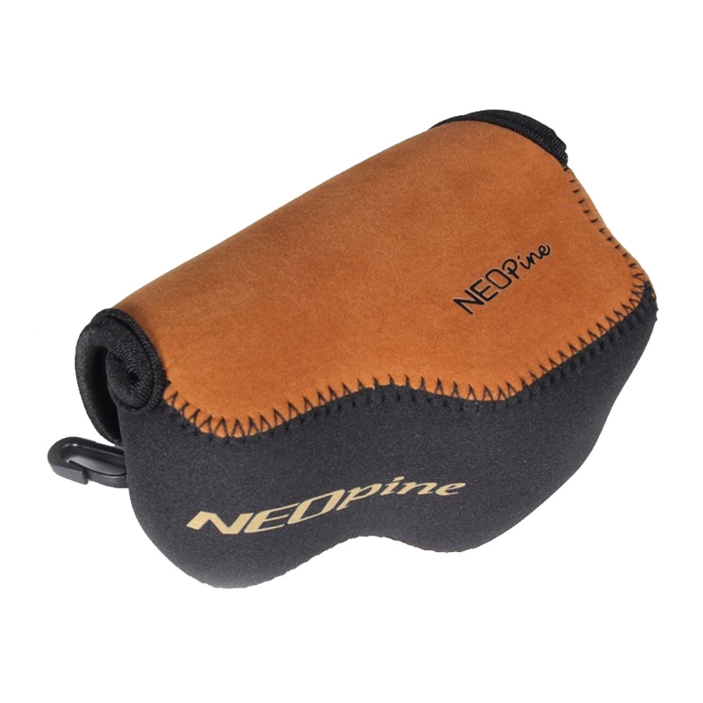 Image of NEOPine - Neopren Kameratasche Fototasche - Schwarz / Braun bei Apfelkiste.ch
