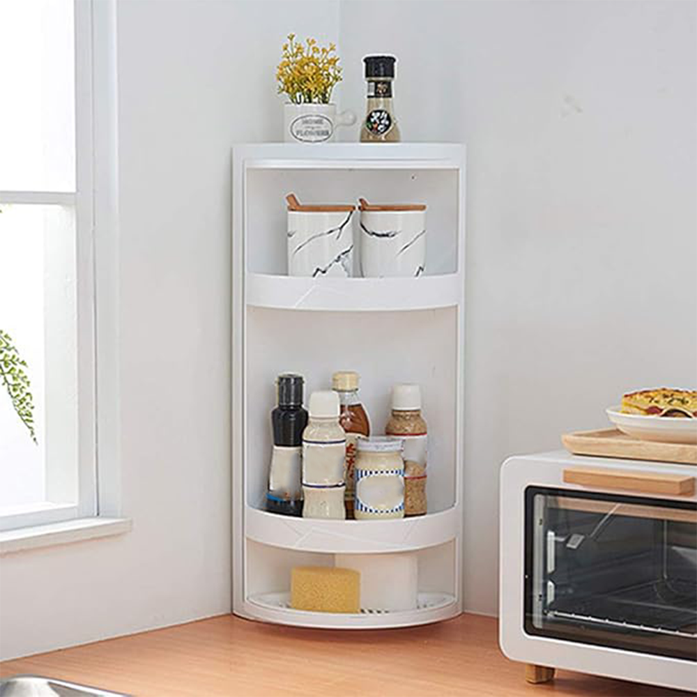 60x24cm) Rotierender Badezimmer Eckregal Schrank