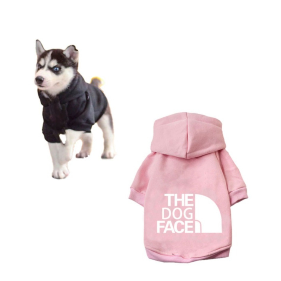 Image of (Gr. XL) Hunde Hoodie Haustier Kleidung Baumwolle Pullover Kapuze - Rosa bei Apfelkiste.ch