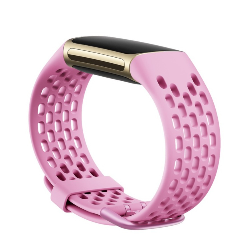 Image of (Gr. XS) Fitbit Charge 5 Gummi Armband (Gelenkumfang 141 - 231mm) - Rosa bei Apfelkiste.ch