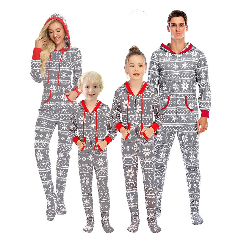 Winter Schlafanzug Herren Warm Onepiece Jumpsuit He Produktbild-Vorschau 9